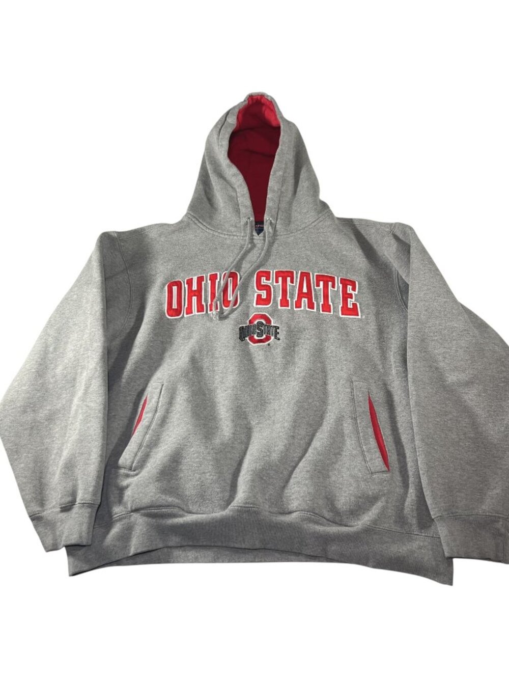 Vintage Y2K Champs Ohio State Mens Embroidered Logo Hoodie Size Large/XL Read